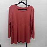 Soft Surroundings Women's Size M Terracotta Solid Tunic