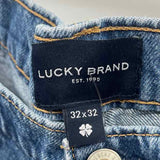 Lucky Brand Men's Size 32 Blue Solid Jeans
