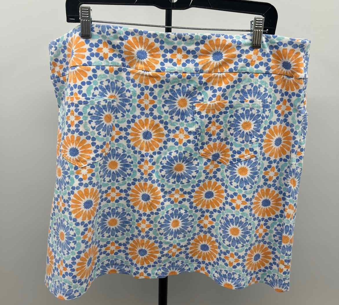 Hearts of Palm Women's Size 16 Blue medallion Skirt