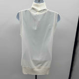 Iris Setlakwe Women's Size 6 White Textured Sleeveless Shirt