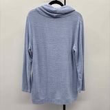 Chico's Women's Size L Blue Textured Sweater