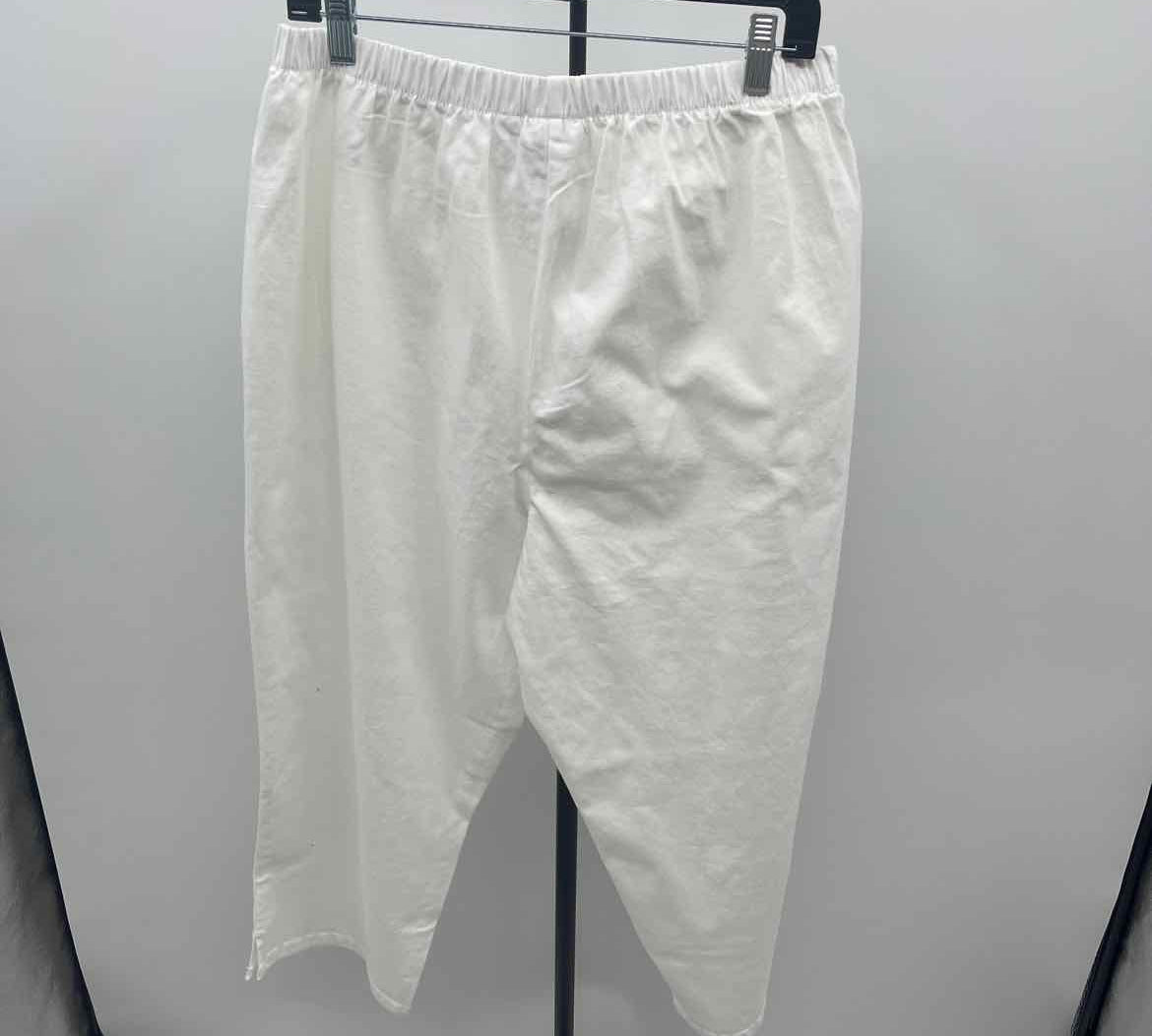 Denim & Co Women's Size 18 White Solid Pants