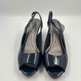 Life Stride Women's Shoe Size 8.5 Navy Solid Slingbacks