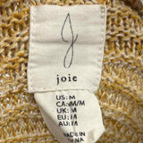 Joie Women's Size M Yellow Textured Sweater