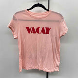 universal threads Women's Size S Pink Words T-Shirt