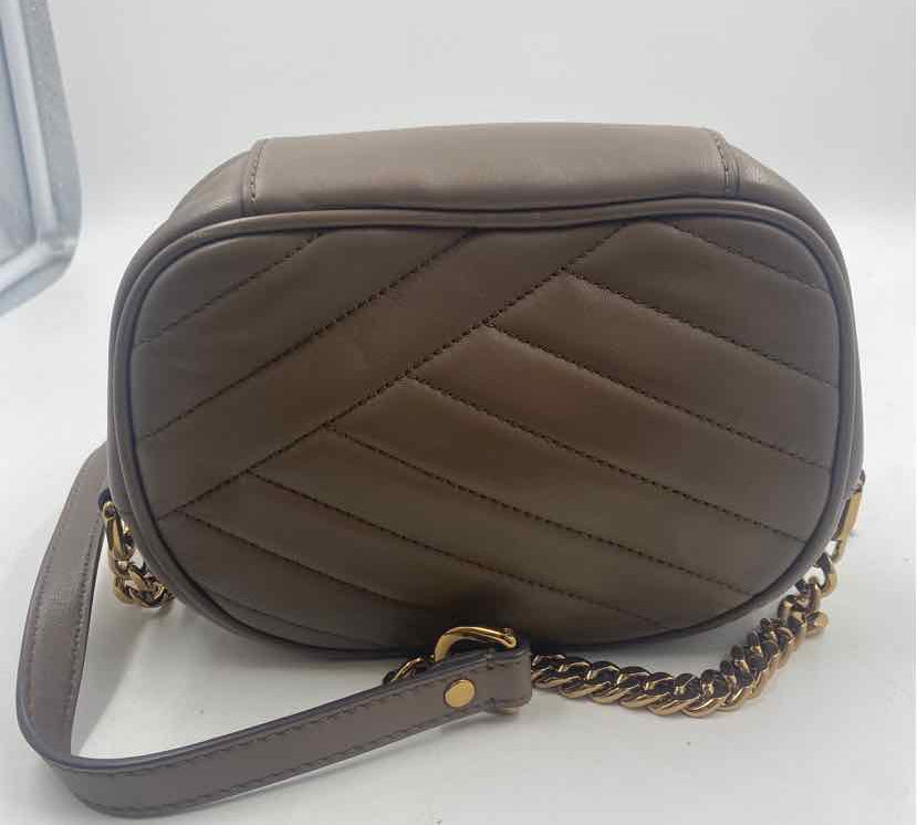 Tory Burch Women's Taupe Luxe Quilted Purse