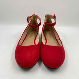 Dream Pairs Women's Shoe Size 9.5 Red Solid Flats