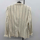 Chaps Women's Size M Ivory Stripe Jacket