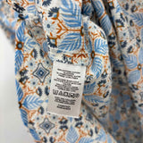 Loft Women's Size M Blue medallion Long Sleeve Shirt