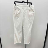 Belle by Kim Gravel Women's Size 10 White Solid Pants