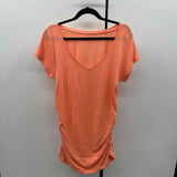 Caslon Women's Size XL Peach Heathered Short Sleeve Shirt