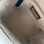 Interior VALENTINO by MARIO VALENTINO Black Logo Embossed Leather MINIMI Handled Purse w/Crossbody