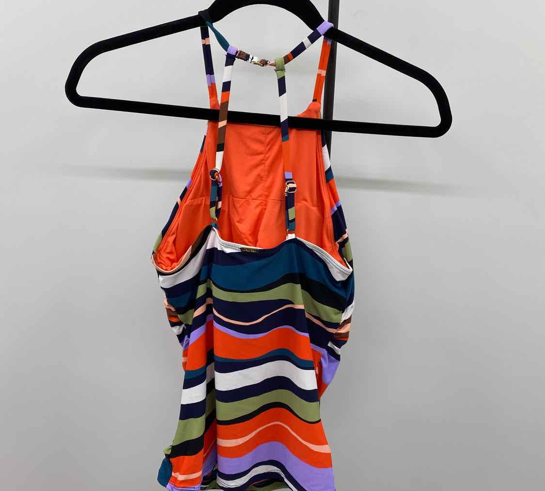 Anne Cole Women's Size M Navy Stripe Swimsuit - Separate