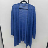Nic + Zoe Women's Size 1X Blue Textured Cardigan