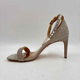 Badgley Mischka Women's Shoe Size 9 Gold Rhinestones Heels