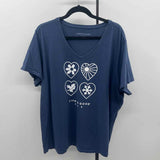 Life Is Good Women's Size xxxl Navy Season T-Shirt