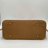 NWT CALIN Brown Double Woven Handled Tote Bag Purse