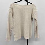 BB Dakota Women's Size S Cream Crochet Sweater