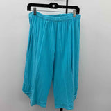 Oh My Gauze Women's Size 12/14 Aqua Textured Capris