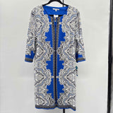 studio one Women's Size 18 Royal Blue Damask Dress