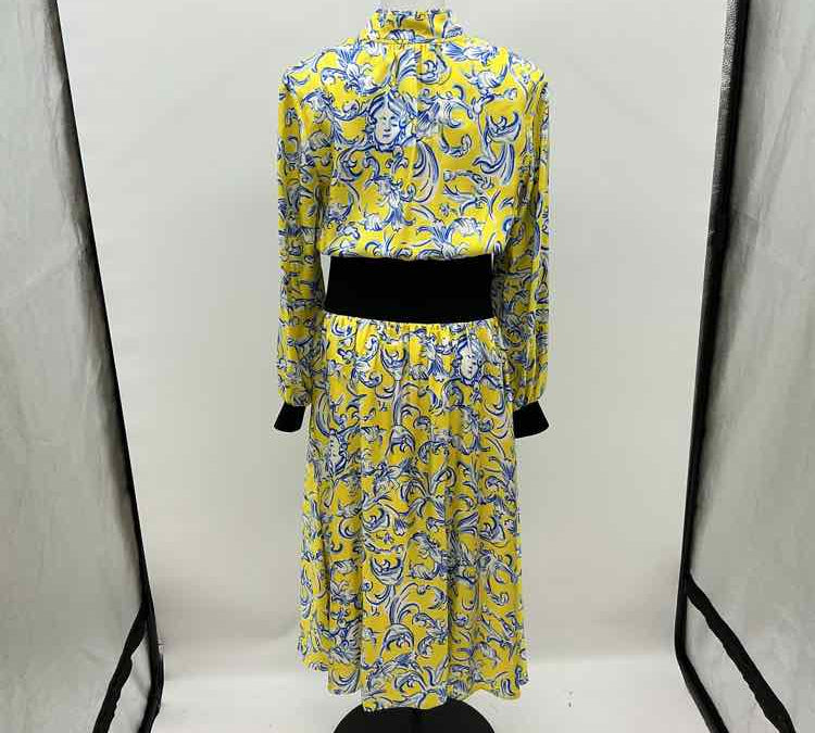 Tory Burch Women's Size 6 Yellow Floral Dress