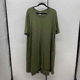 Chico's Women's Size 16 Green Solid Dress