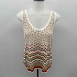 Veronica Beard Women's Size L Ivory Stripe Tank