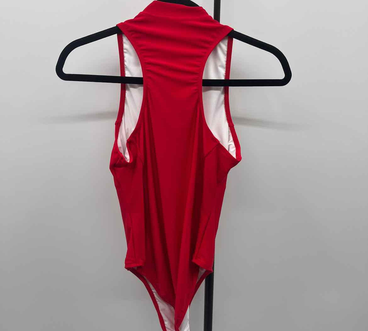 CHARMO Women's Size M Red Solid Swimsuit - 1 Piece
