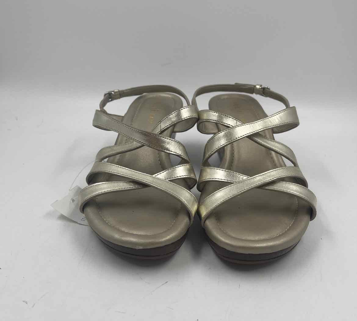 Cole Haan Women's Shoe Size 6.5 Gold Shimmer Wedges