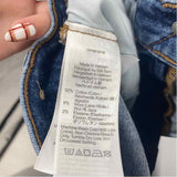 Madewell Junior's Size 6T Blue Solid Jeans