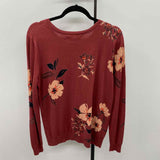 danielrainn Women's Size M Terracotta Floral Sweater