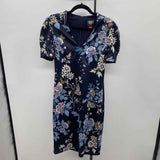 Vince Camuto Women's Size 8 Navy Floral Dress