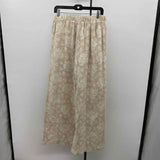 Flat White Women's Size 14 Beige Floral Pants