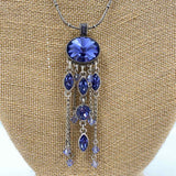 Touchtone Crystal Women's Silver Necklace