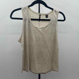 Isda & Co. Women's Size L Beige Metallic Tank