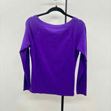 Ralph Lauren Women's Size XL Purple Solid Long Sleeve Shirt