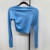 Lululemon Junior's Size S Blue Textured Long Sleeve Shirt