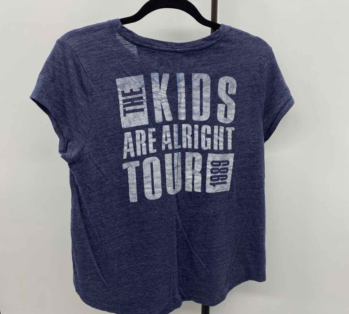 Lucky Brand Women's Size L Blue Rock and Roll T-Shirt