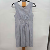 Duffield Lane Women's Size 6 Blue Stripe Dress