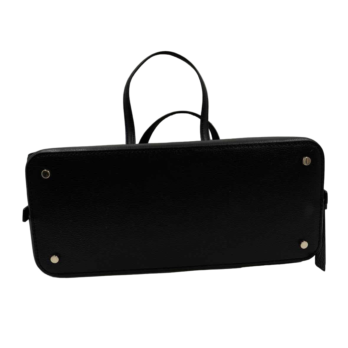 Bottom KATE SPADE Black Leather PATTERSON DRIVE Domed Satchel Purse w/Crossbody Strap