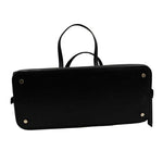 Bottom KATE SPADE Black Leather PATTERSON DRIVE Domed Satchel Purse w/Crossbody Strap