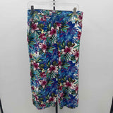 Caribbean Joe Women's Size 10 Blue Floral Capris
