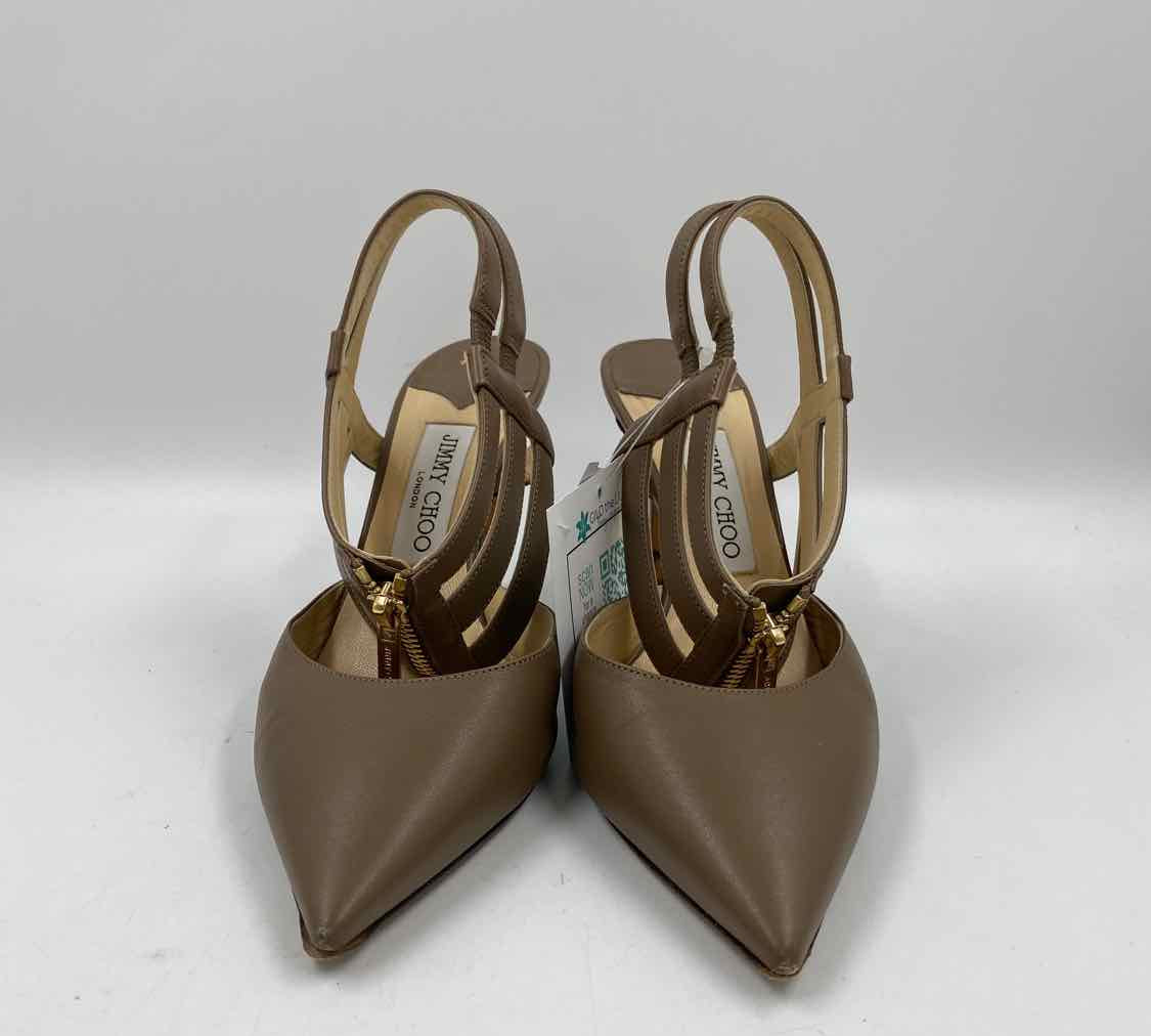 Jimmy Choo Women's Shoe Size 8 Brown Solid Heels