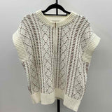 Liverpool Women's Size L Ivory Textured Sweater