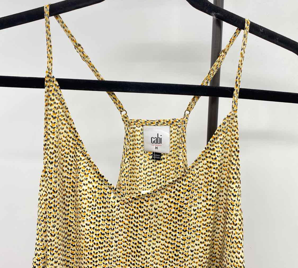 CABI Women's Size M Yellow dotted Tank