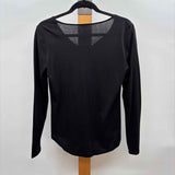 Ann Taylor Women's Size S Black Solid Long Sleeve Shirt
