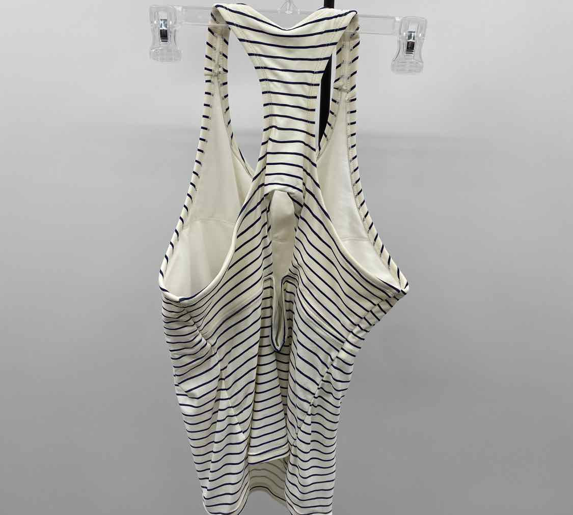 DSG Women's Size L White Stripe Swimsuit - 2 Piece