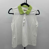 EP pro Women's Size L White Solid Sleeveless Shirt