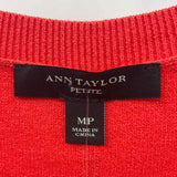 Ann Taylor Women's Size MP Orange Solid Sweater