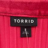 Torrid Women's Size 2X Red Ribbed Sleeveless Shirt